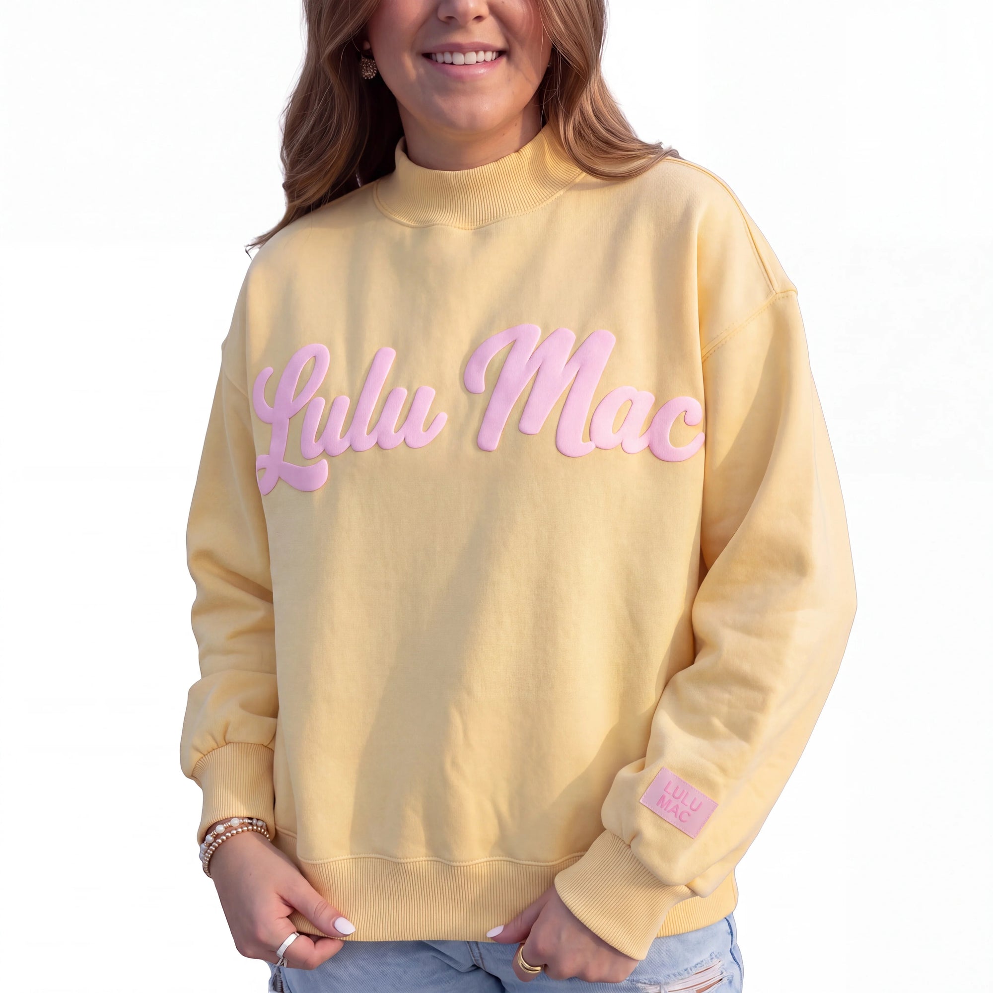 Girlie Girl Lulu Mac Script Cozy Sweatshirt