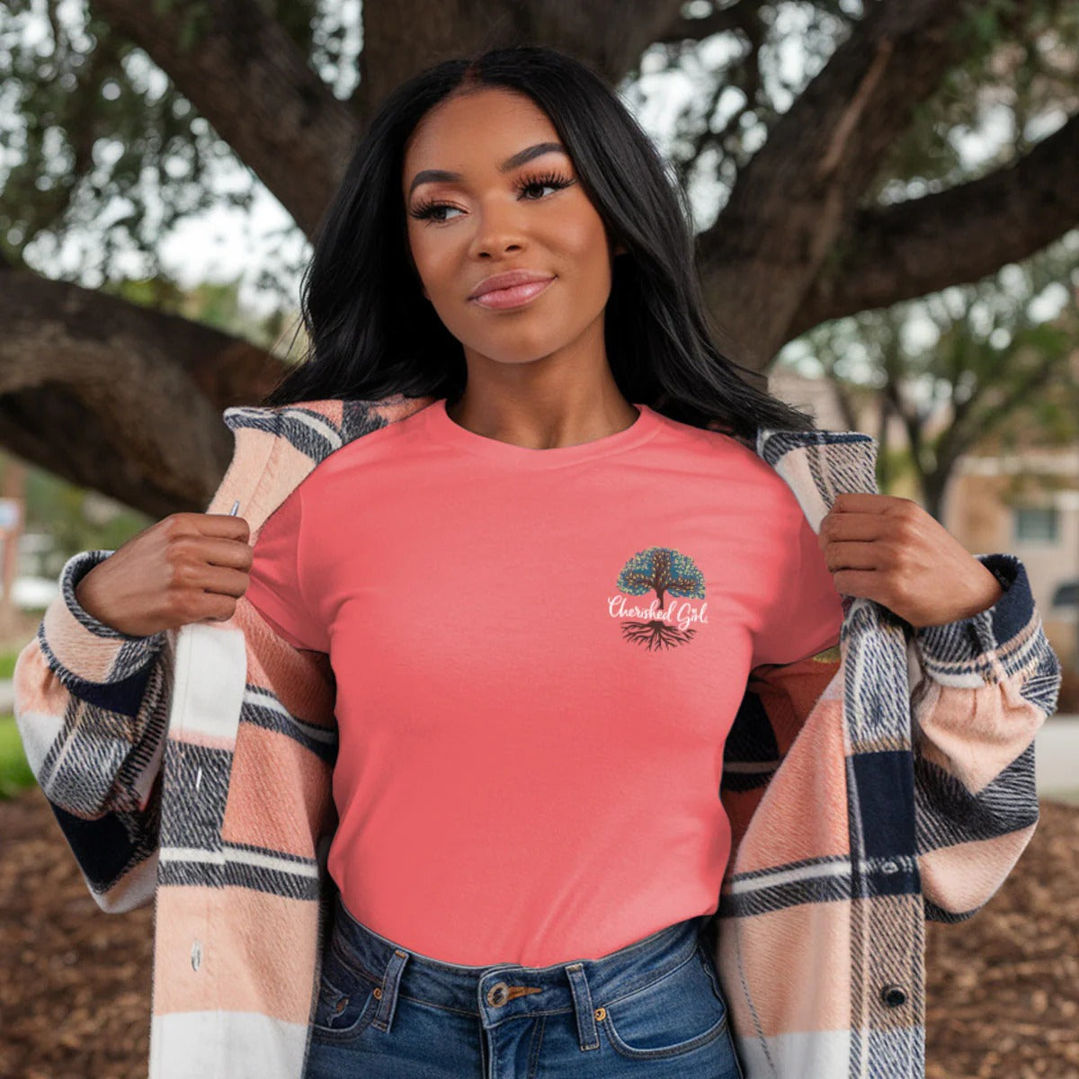 Cherished Girl Rooted In Christ Faith T-Shirt