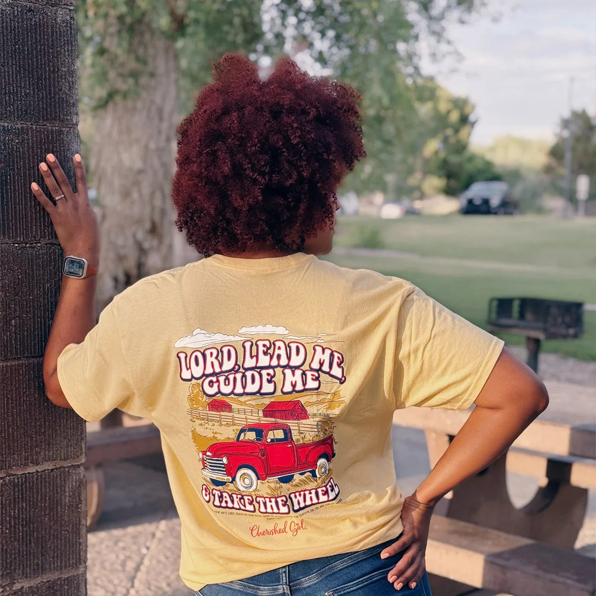 Cherished Girl Lead Me Truck Faith T-Shirt