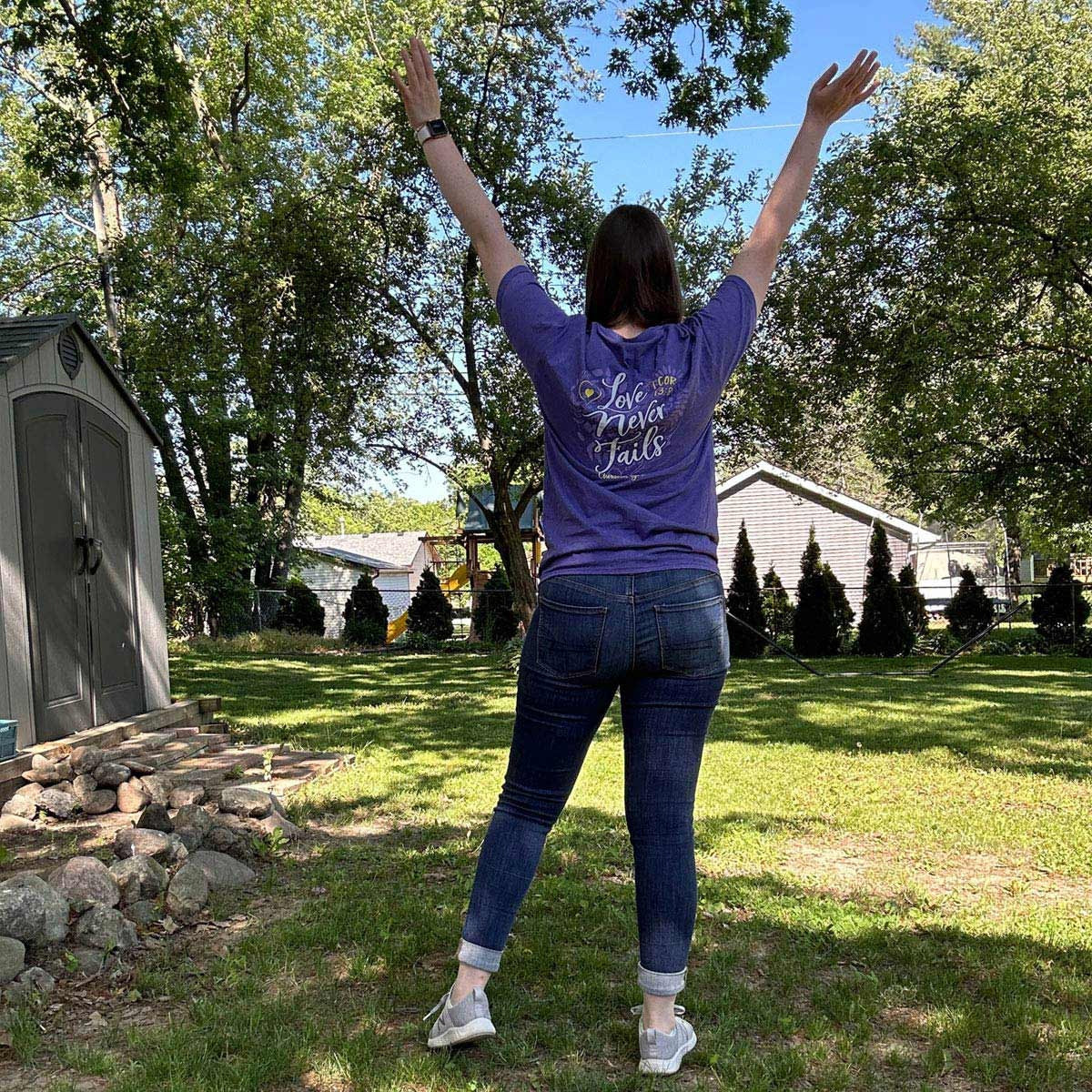 Cherished Girl Love Never Fails Faith T-Shirt