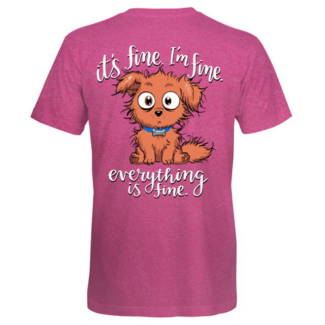 Southern Attitude I'm Fine Dog T-Shirt