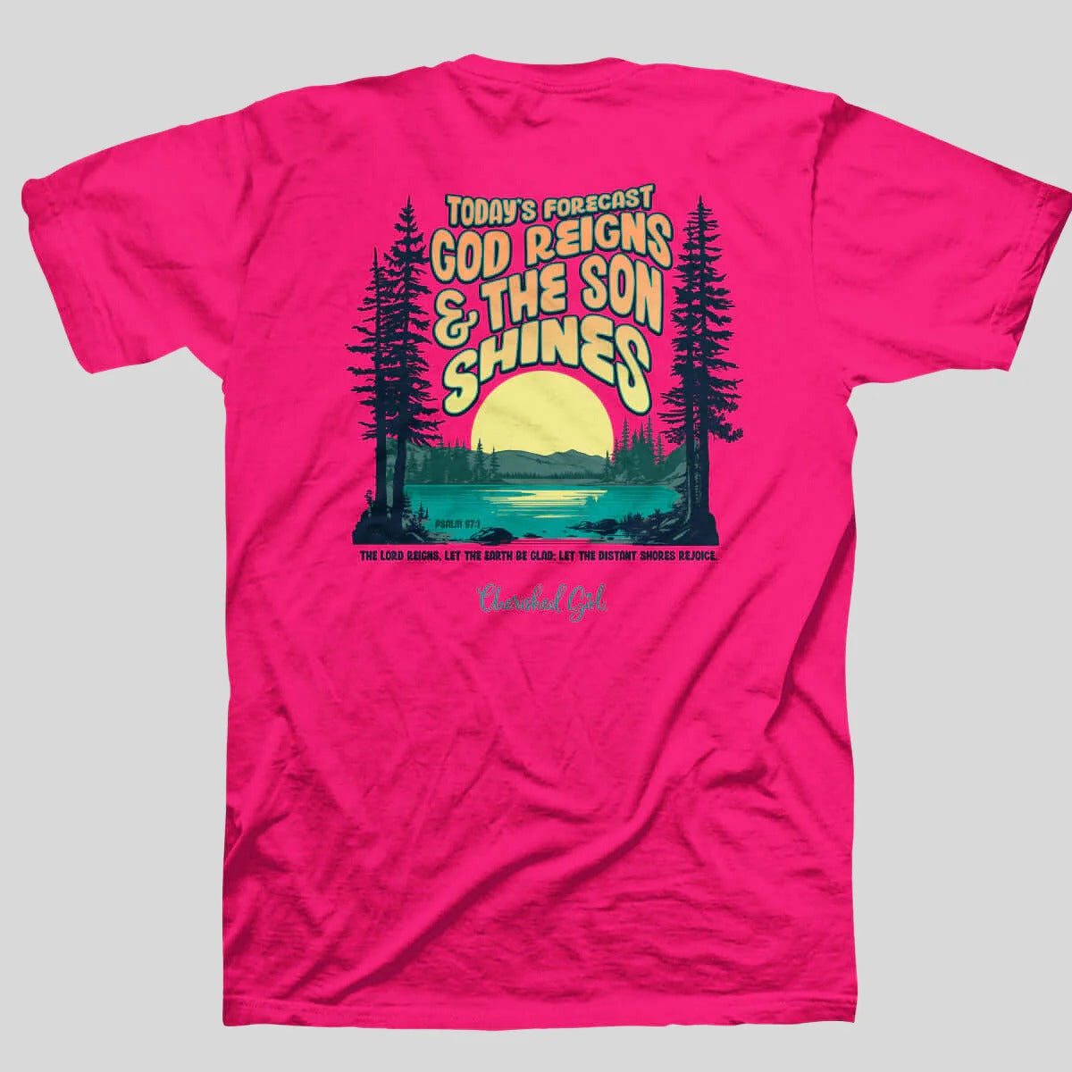 Cherished Girl God Reigns Son Shines Faith T-Shirt