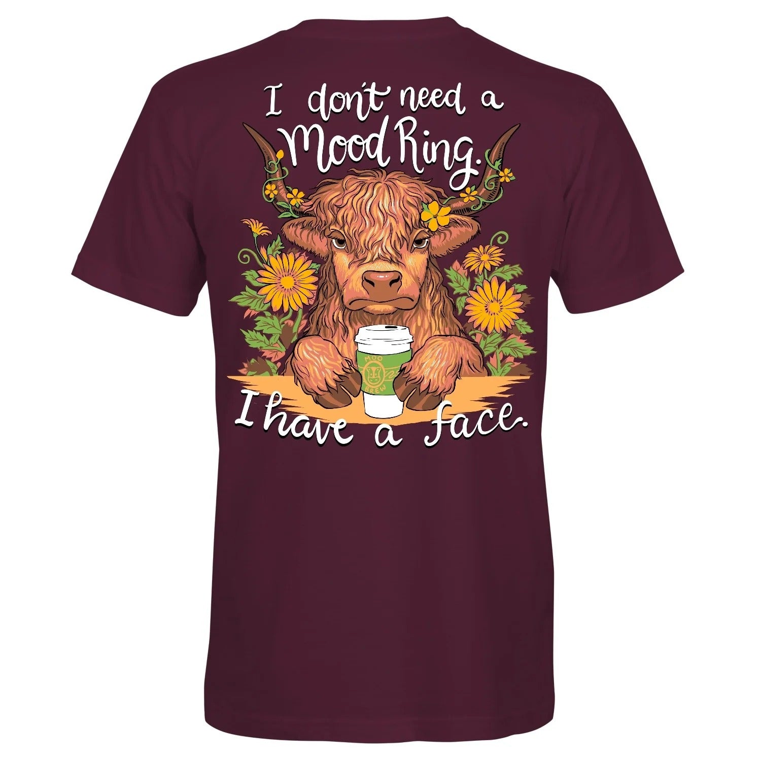 Southern Attitude Mood Ring Cow T-Shirt