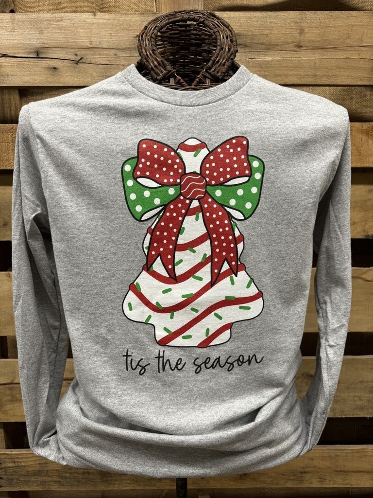 Southern Chics Tree Cake Holiday Long Sleeve T-Shirt