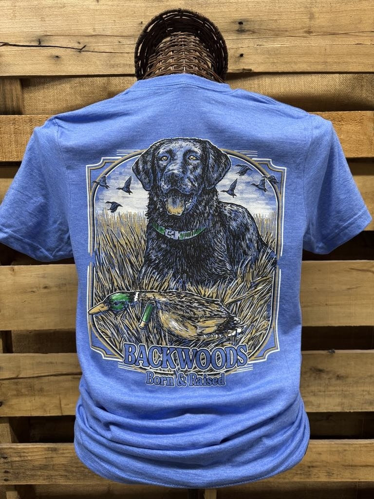 Backwoods Born & Raised Lab Dog Soft Style T-Shirt