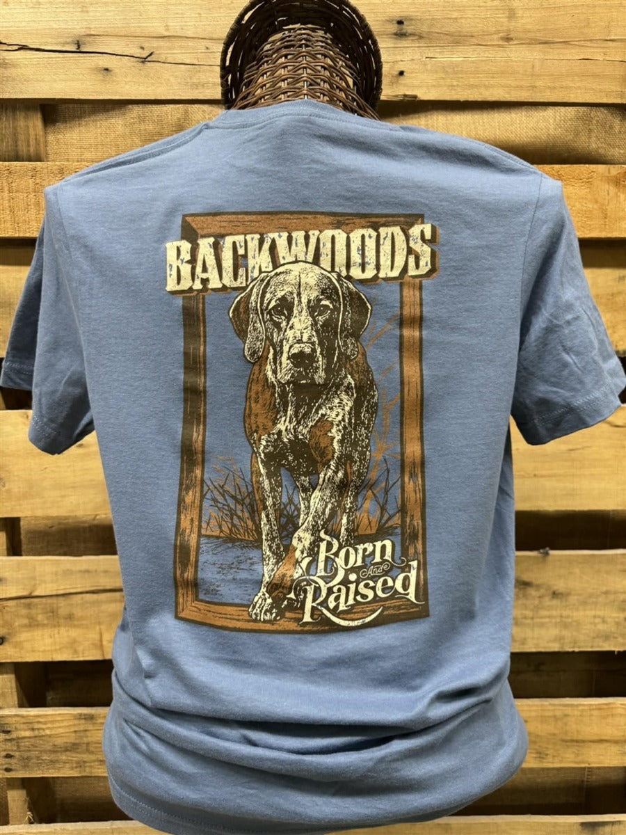 Backwoods Born & Raised Bird Dog Unisex Soft T-Shirt