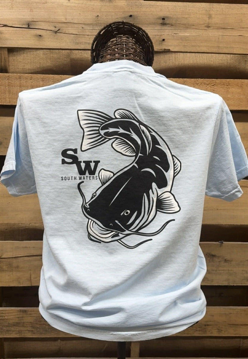 Backwoods South Waters Catfish Comfort Colors Unisex T-Shirt