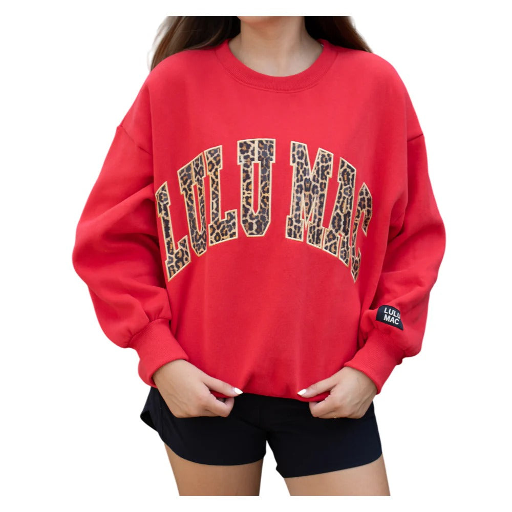 Girlie Girl Lulu Mac Leopard Cozy Sweatshirt