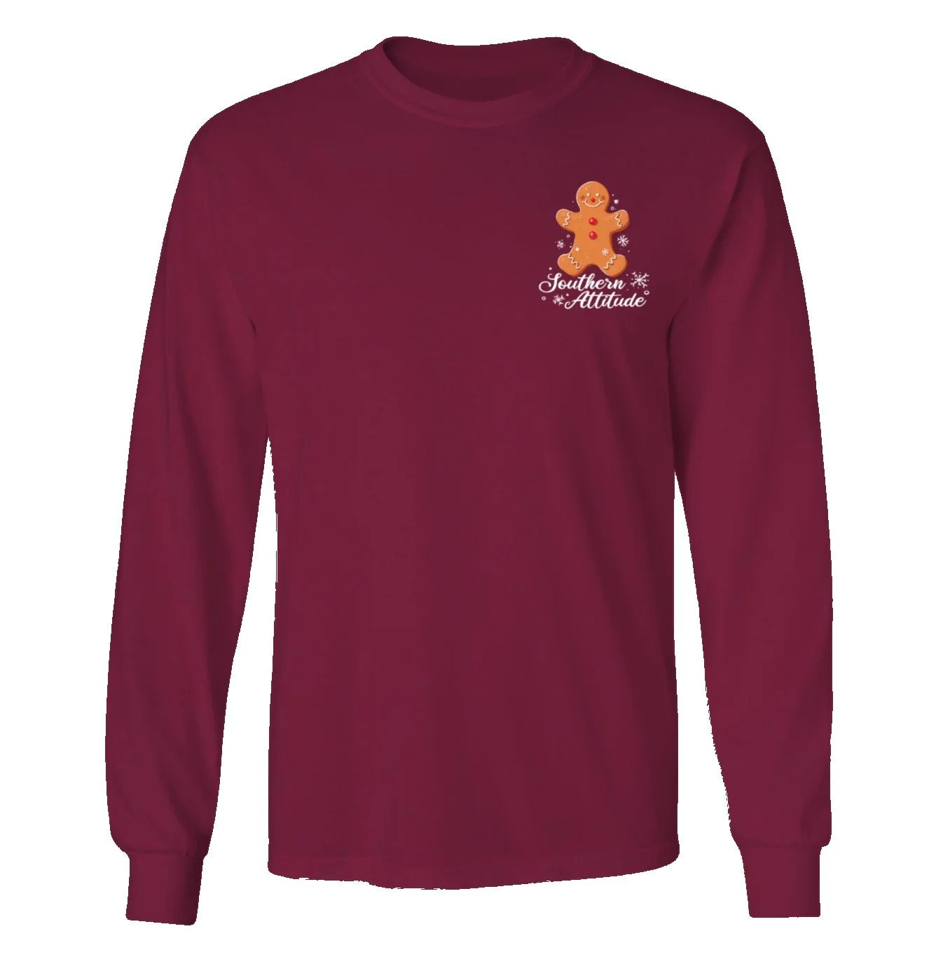 Southern Attitude Man Made of Dough Holiday Long Sleeve T-Shirt
