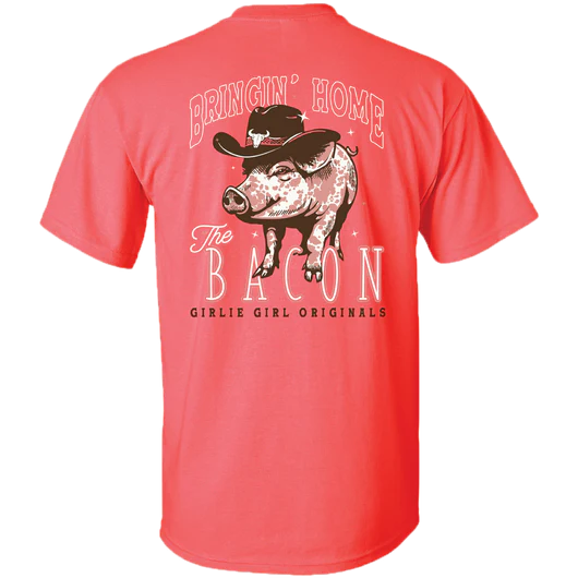 Girlie Girl Originals Bring Home Bacon Pig T-Shirt