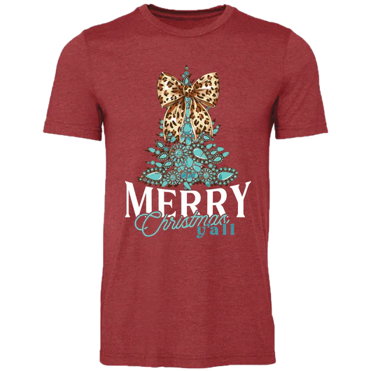 Girlie Girl Lulu Mac Christmas Tree Concho Canvas T-Shirt