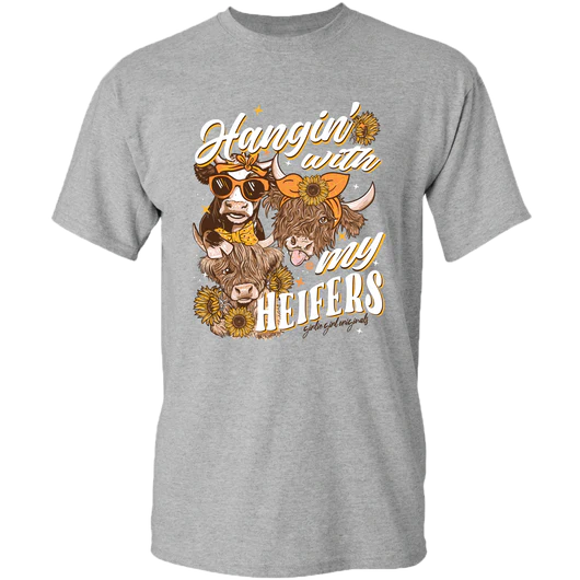 Girlie Girl Originals Hangin With My Heifers Cow T-Shirt