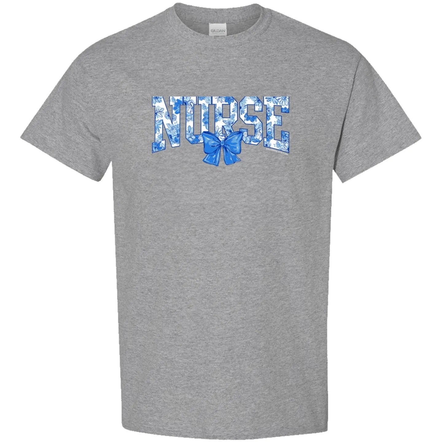 Southern Couture Soft Nurse With Bow T-Shirt