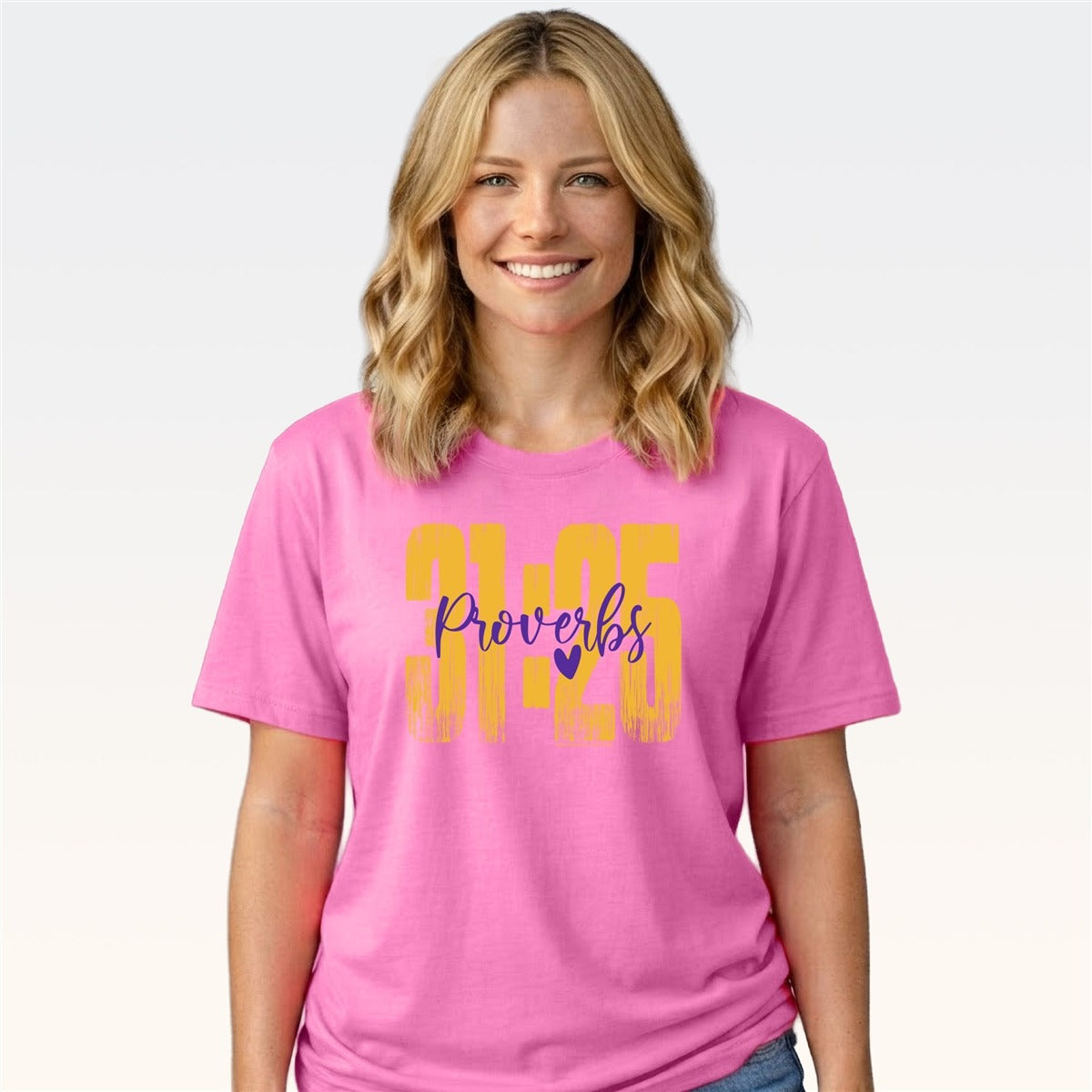 Southern Couture Proverbs 31:25 Faith Comfort Colors T-Shirt