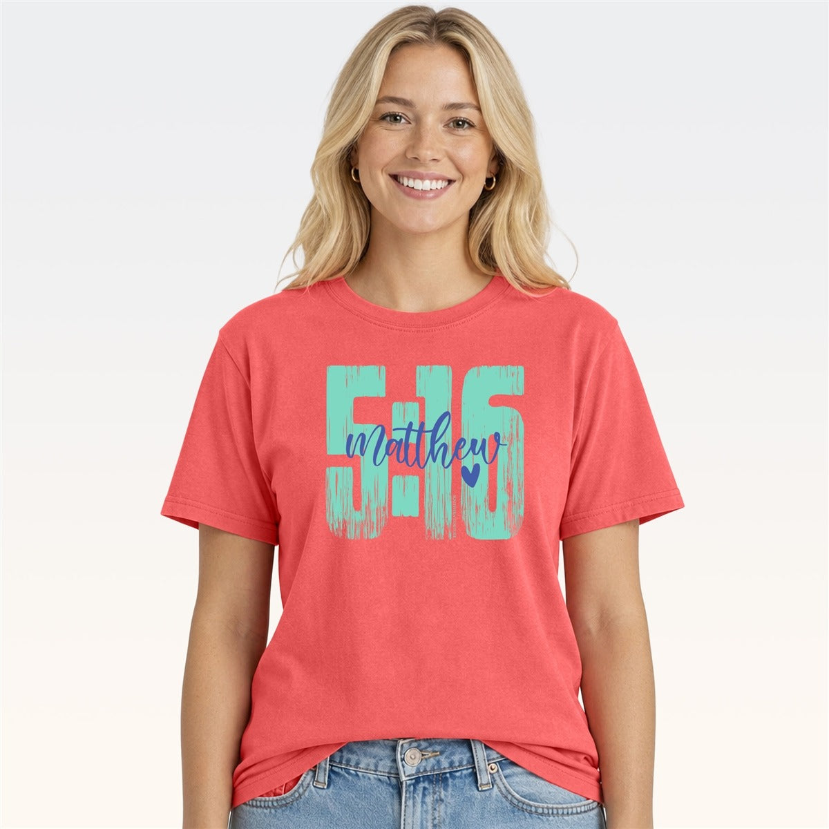 Southern Couture Matthew 5:16 Faith Comfort Colors T-Shirt