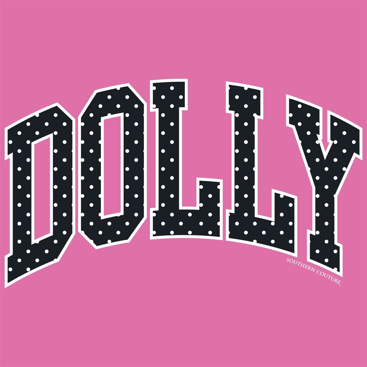 Southern Couture Polka Dot Dolly Comfort Colors T-Shirt