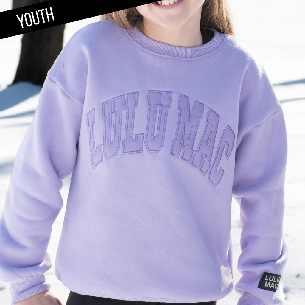 Youth Girlie Girl Lulu Mac Mono Cozy Sweatshirt - SimplyCuteTees