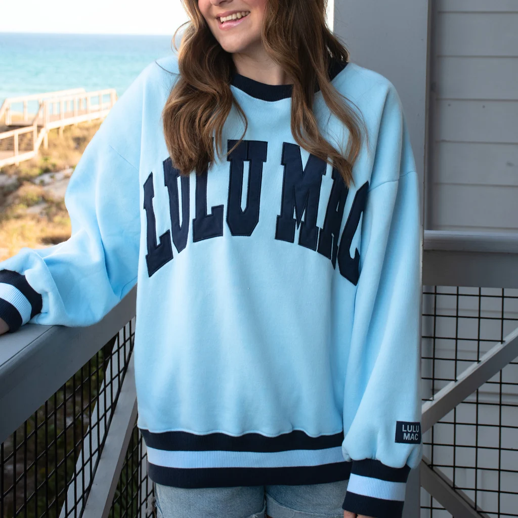 Girlie Girl Lulu Mac Social Society Stitch Cozy Sweatshirt