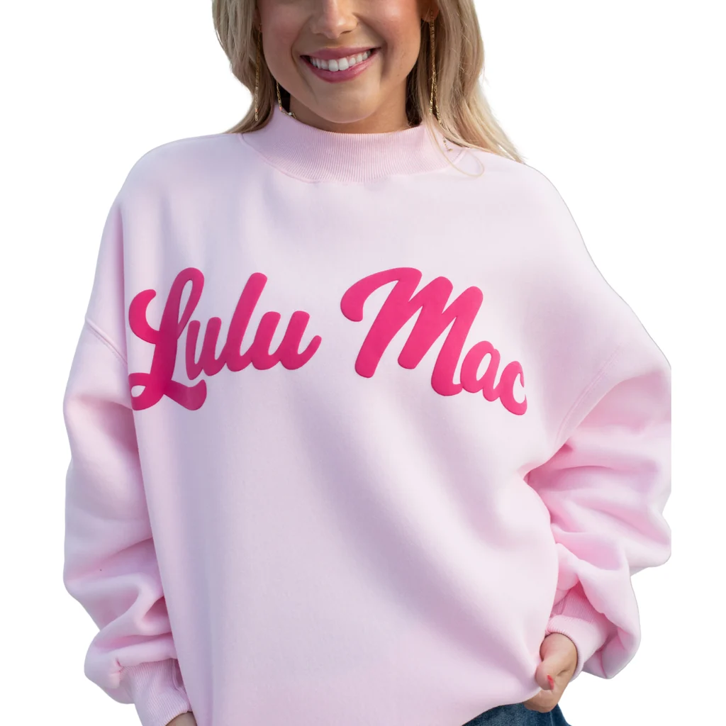 Girlie Girl Lulu Mac Script Cozy Sweatshirt
