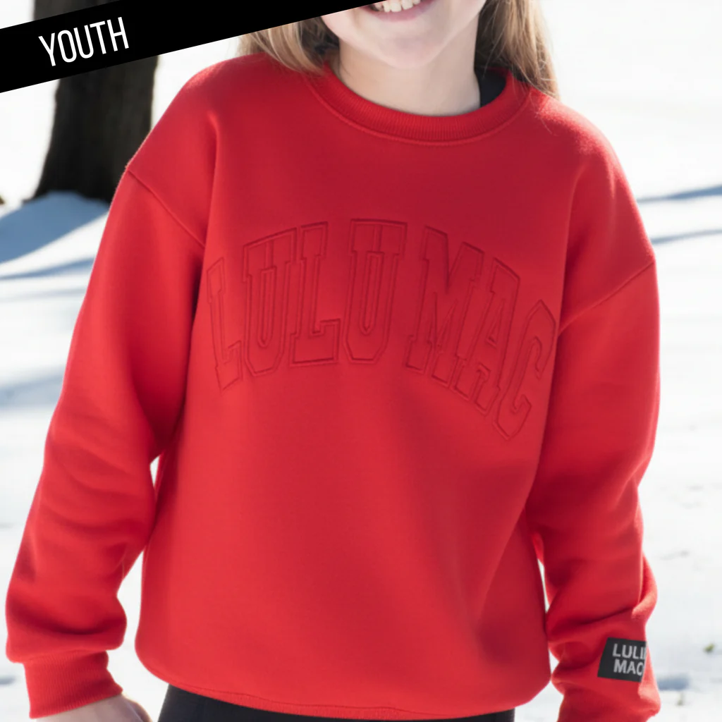 Youth Girlie Girl Lulu Mac Mono Cozy Sweatshirt - SimplyCuteTees