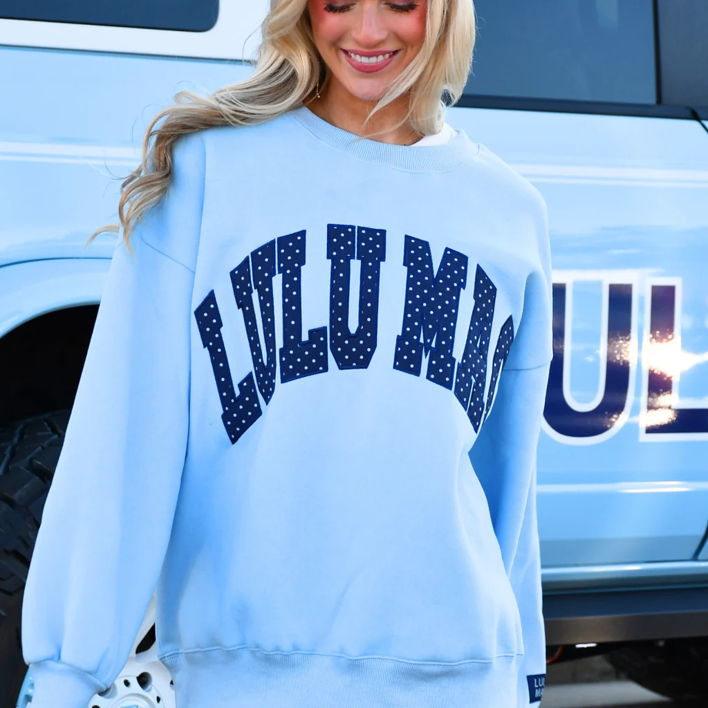 Girlie Girl Lulu Mac Polka Dot Cozy Sweatshirt