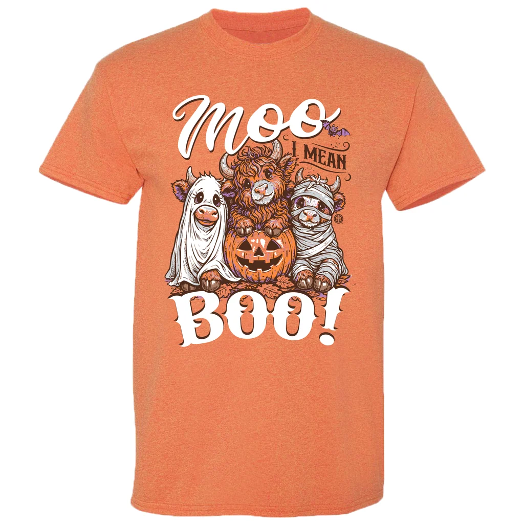 Girlie Girl Originals Moo Boo Cows Fall T-Shirt
