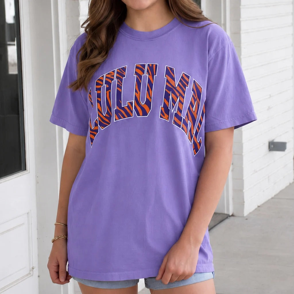Girlie Girl Lulu Mac Tiger Stripes Comfort Colors T-Shirt