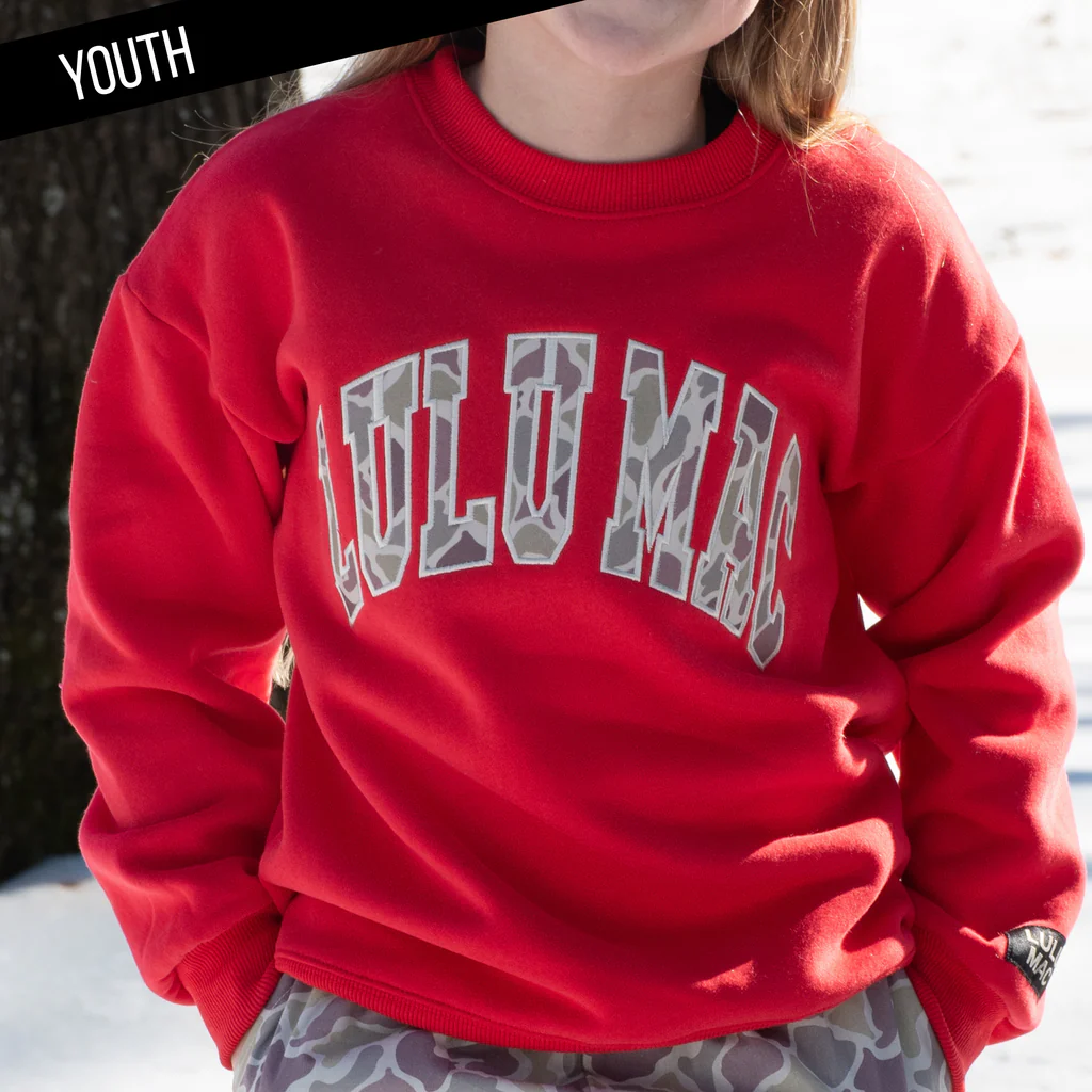 Youth Girlie Girl Lulu Mac Camo Cozy Sweatshirt - SimplyCuteTees