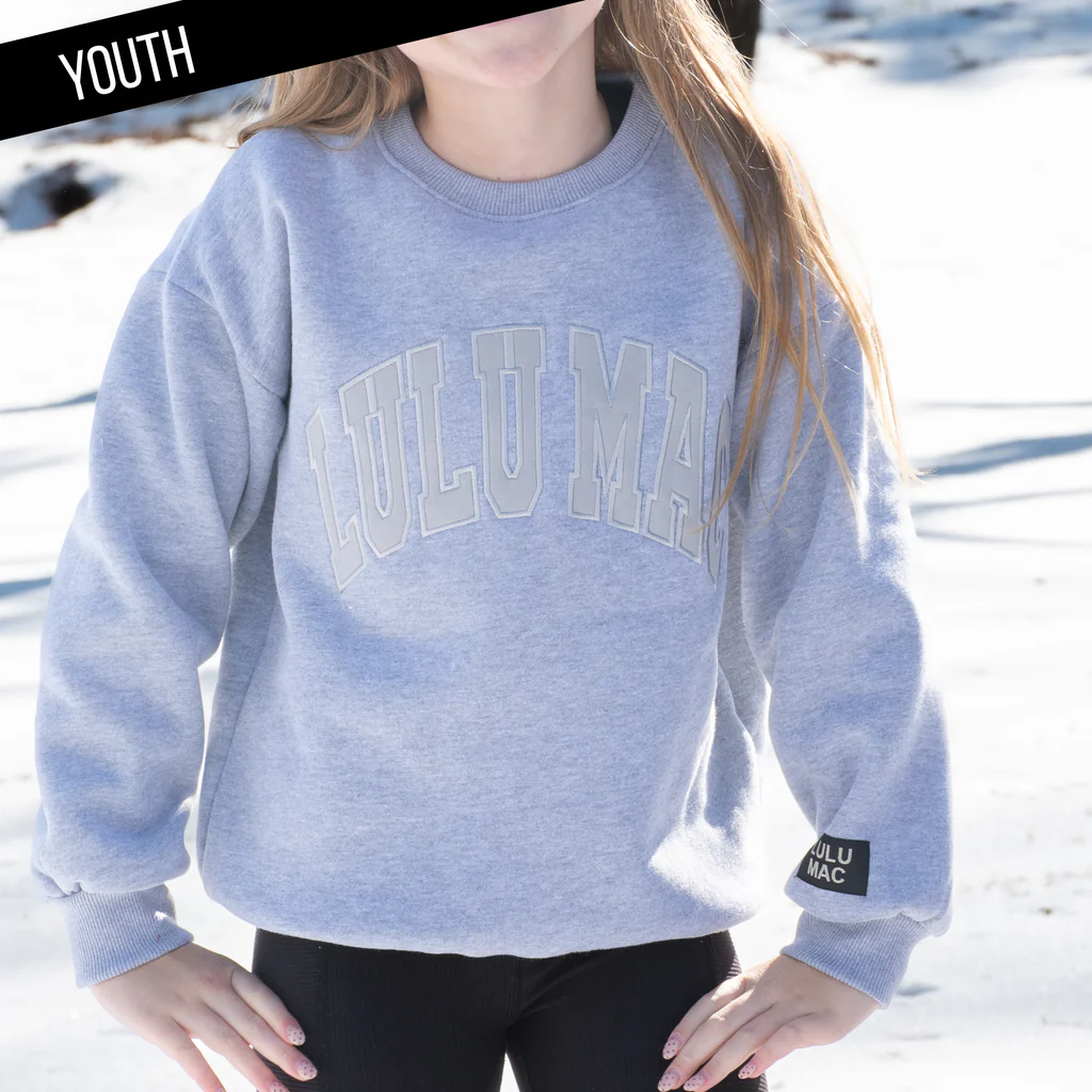 Youth Girlie Girl Lulu Mac Mono Cozy Sweatshirt - SimplyCuteTees