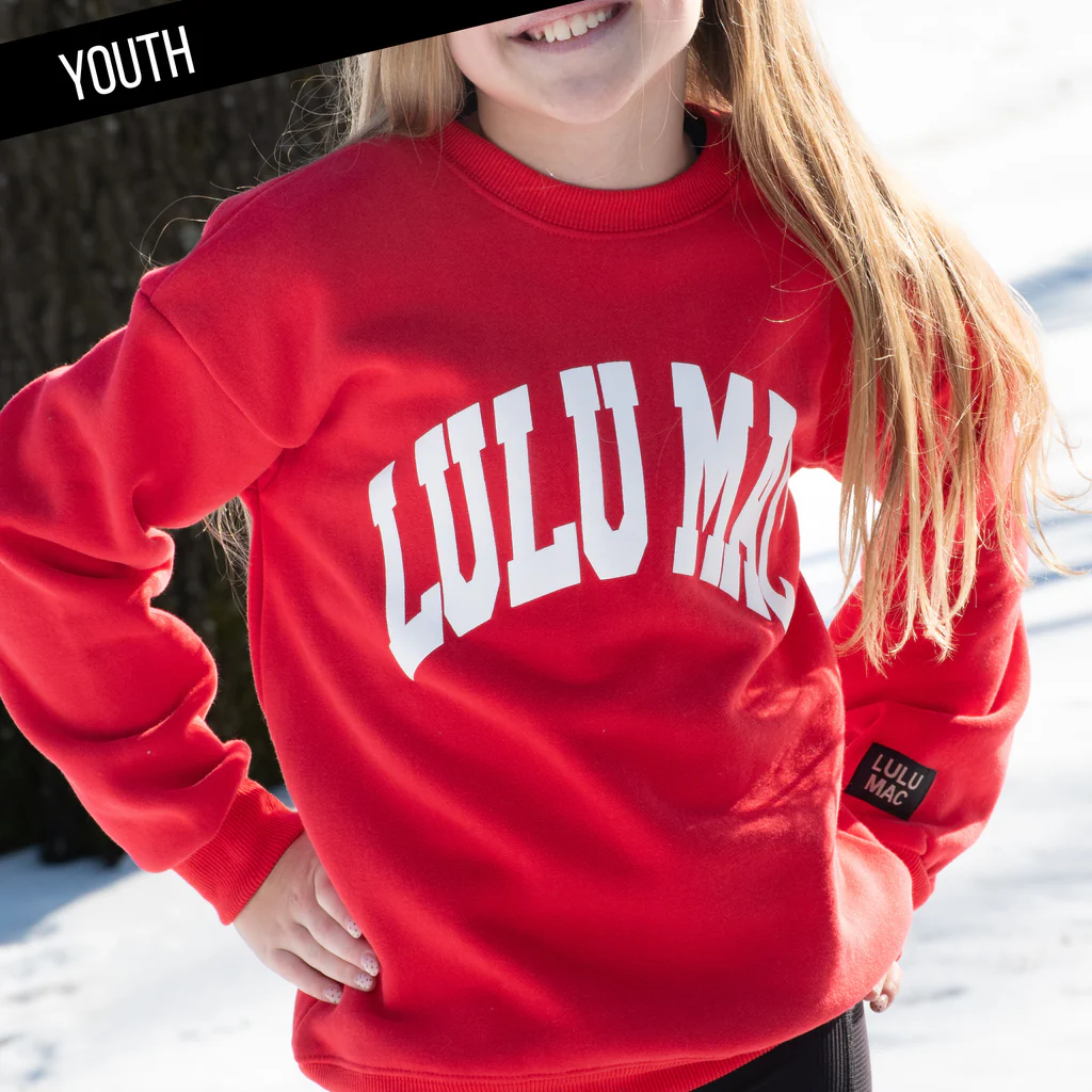 Youth Girlie Girl Lulu Mac Puff Cozy Sweatshirt - SimplyCuteTees