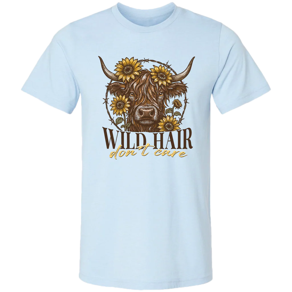 Girlie Girl Lulu Mac Wild Hair Cow Canvas T-Shirt