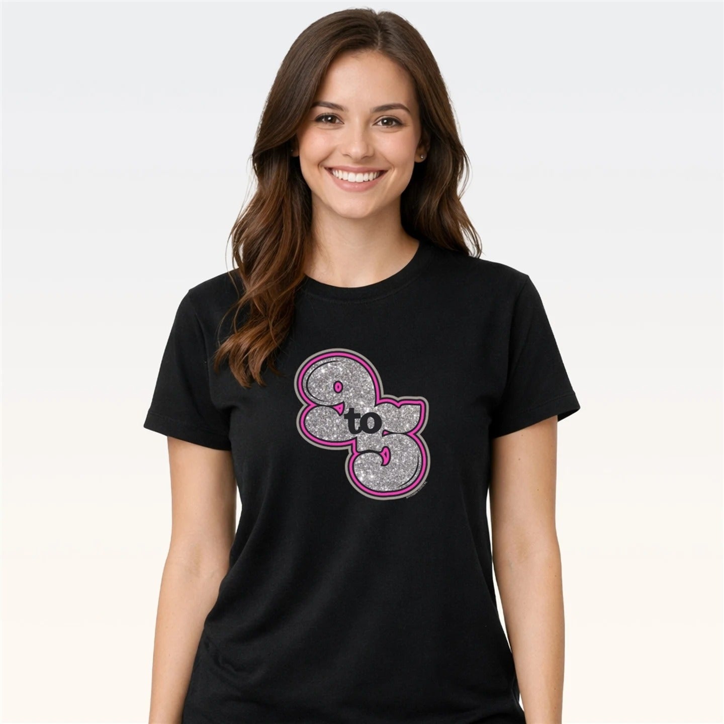 Southern Couture Soft 9 to 5 Glitter Dolly T-Shirt
