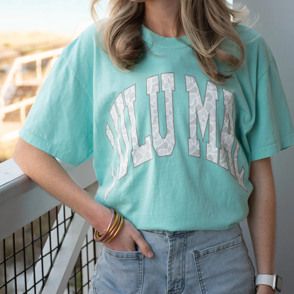 Girlie Girl Lulu Mac Grey Camo Comfort Colors T-Shirt