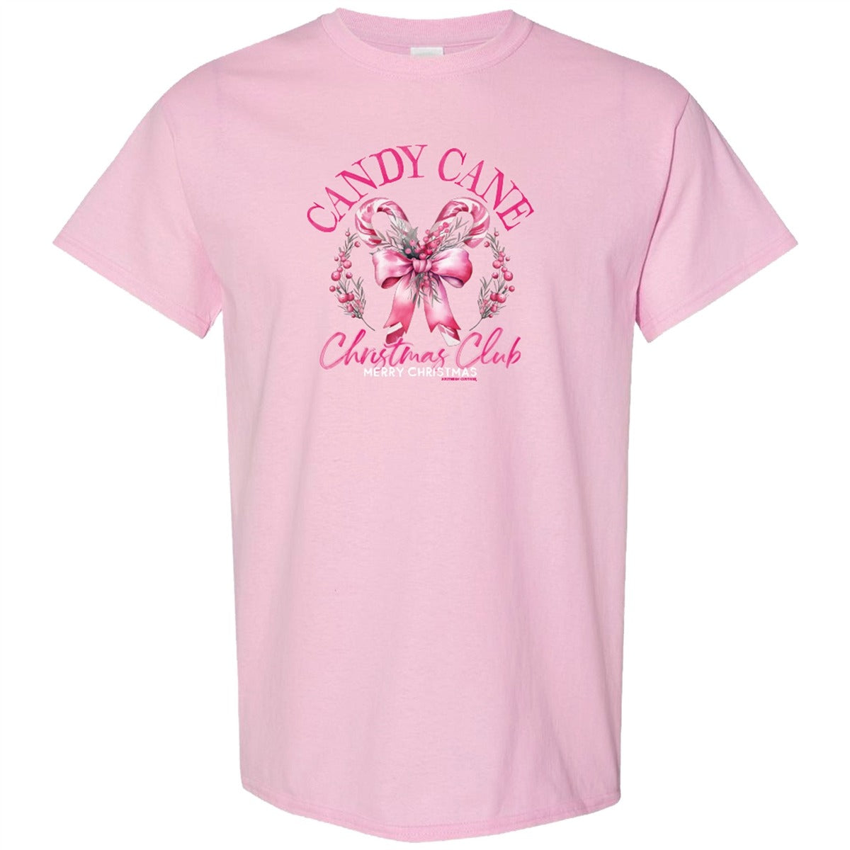 Southern Couture Soft Candy Cane Christmas Club T-Shirt
