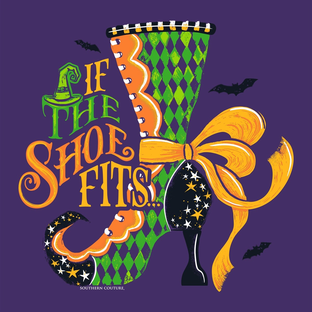 Southern Couture Soft If The Shoe Fits Fall Long Sleeve T-Shirt