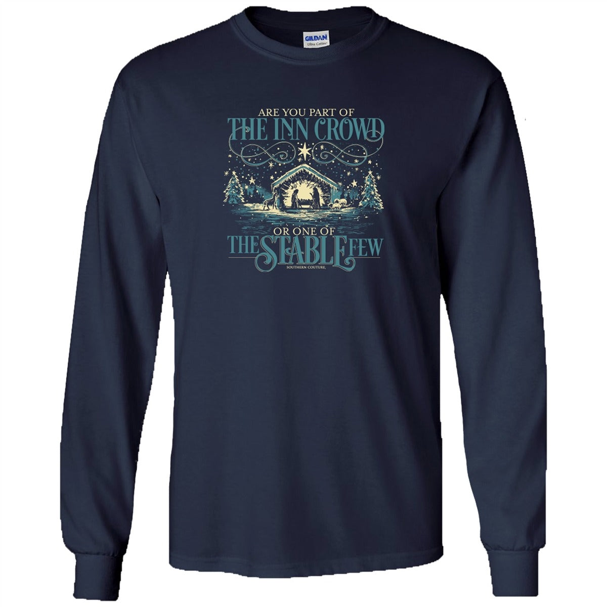 Southern Couture Soft The Inn Crowd Holiday Long Sleeve T-Shirt