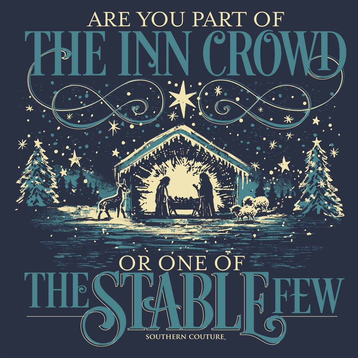 Southern Couture Soft The Inn Crowd Holiday T-Shirt