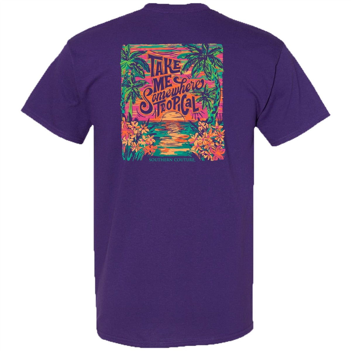 Southern Couture Classic Take Me Somewhere Tropical T-Shirt