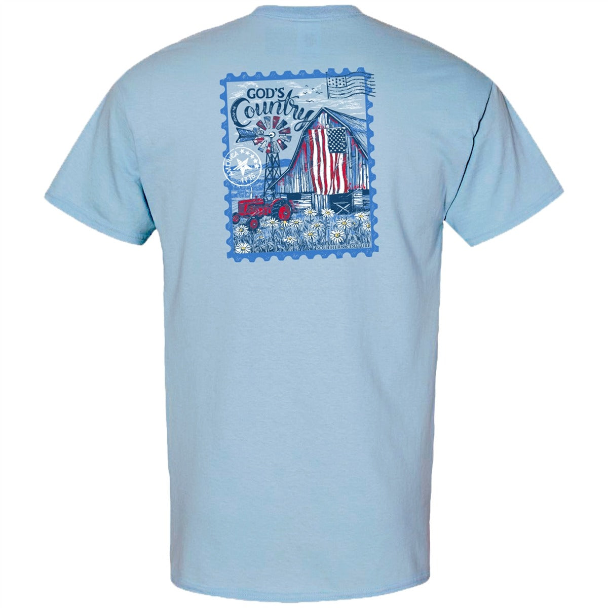 Southern Couture Classic Gods Country Barn USA T-Shirt