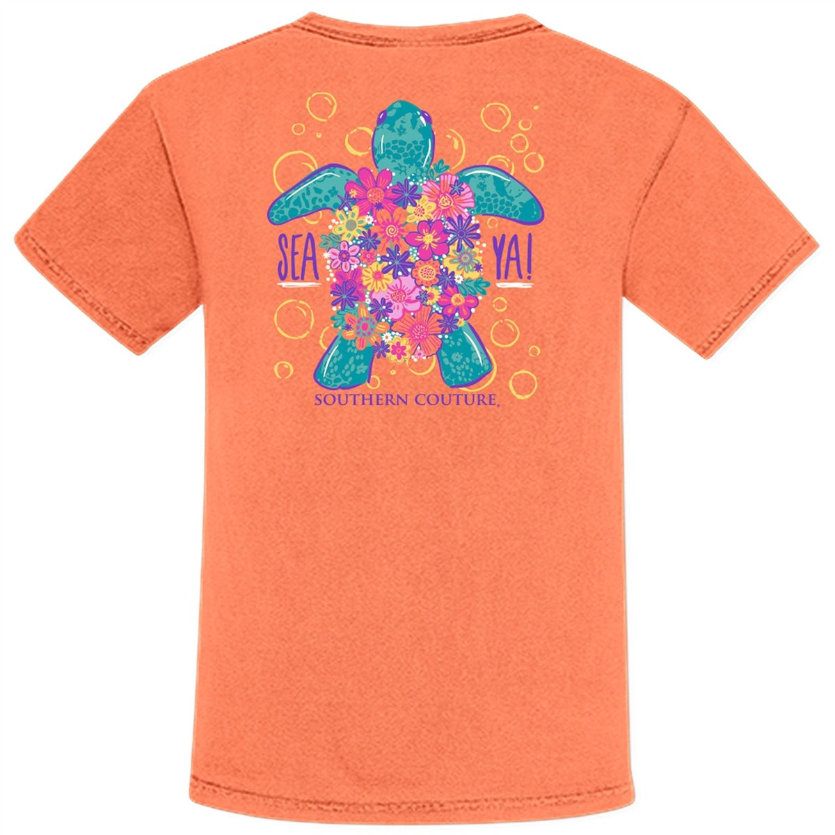 Southern Couture Sea Ya Turtle Comfort Colors T-Shirt