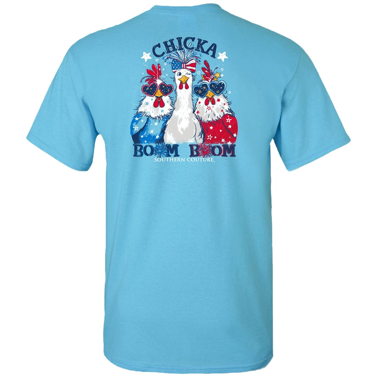 Southern Couture Classic Chica Boom Boom USA T-Shirt