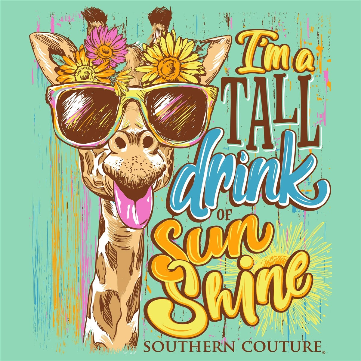 Southern Couture Tall Drink Of Sunshine Comfort Colors T-Shirt