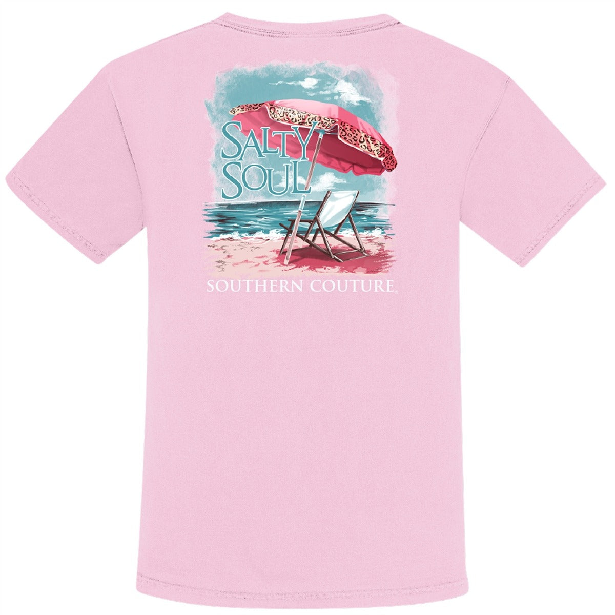 Southern Couture Salty Soul Beach Comfort Colors T-Shirt