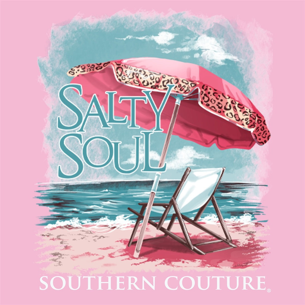Southern Couture Salty Soul Beach Comfort Colors T-Shirt