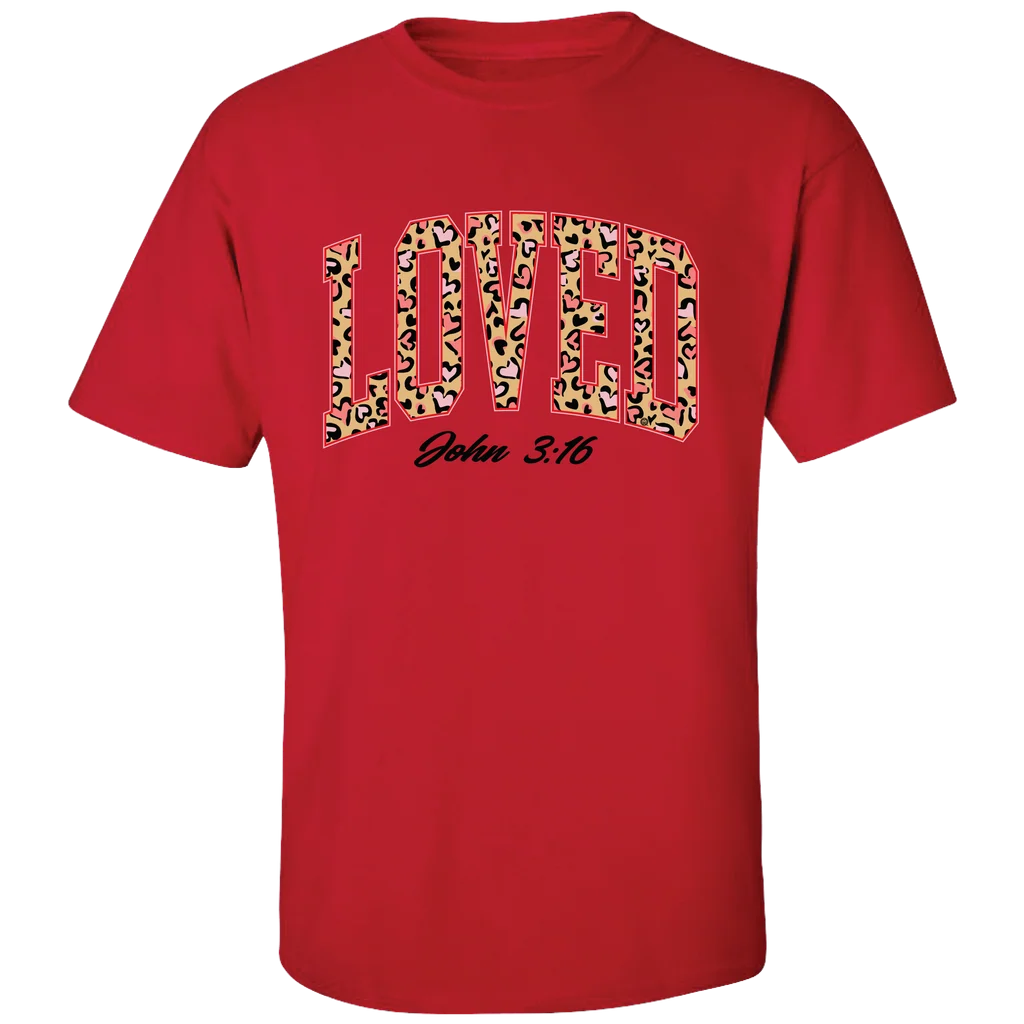Girlie Girl Originals Leopard Loved Hearts T-Shirt