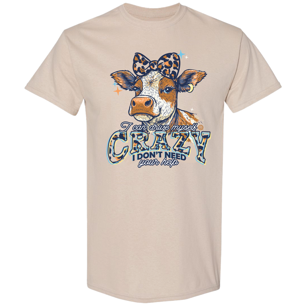Girlie Girl Originals Myself Crazy Cow T-Shirt