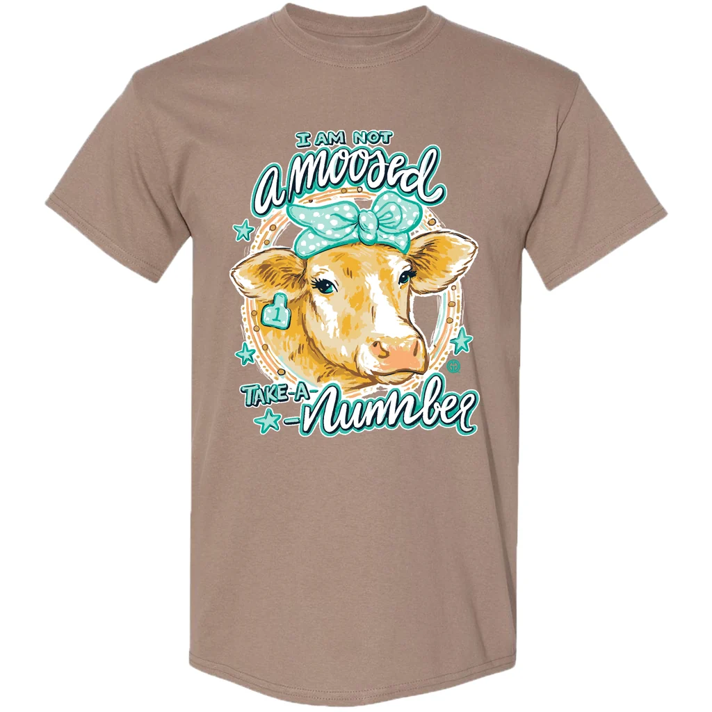 Girlie Girl Originals Amoosed Highland Cow T-Shirt