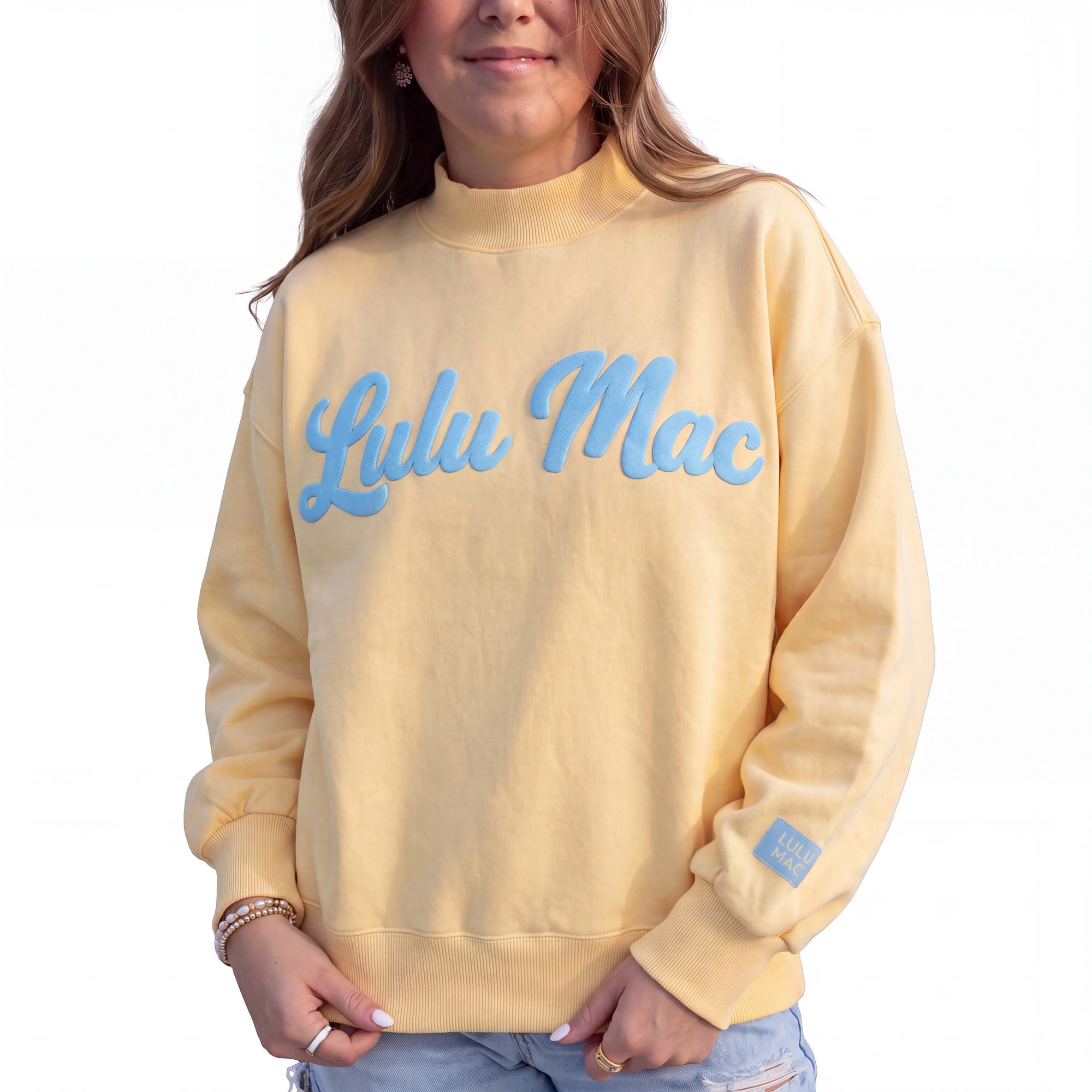 Girlie Girl Lulu Mac Script Cozy Sweatshirt