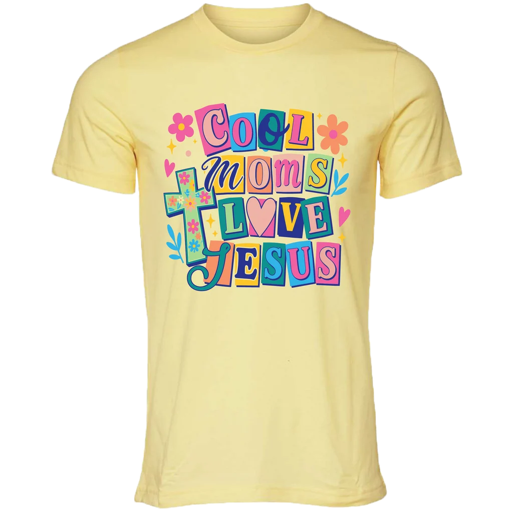Girlie Girl Lulu Mac Cool Moms Jesus Canvas T-Shirt