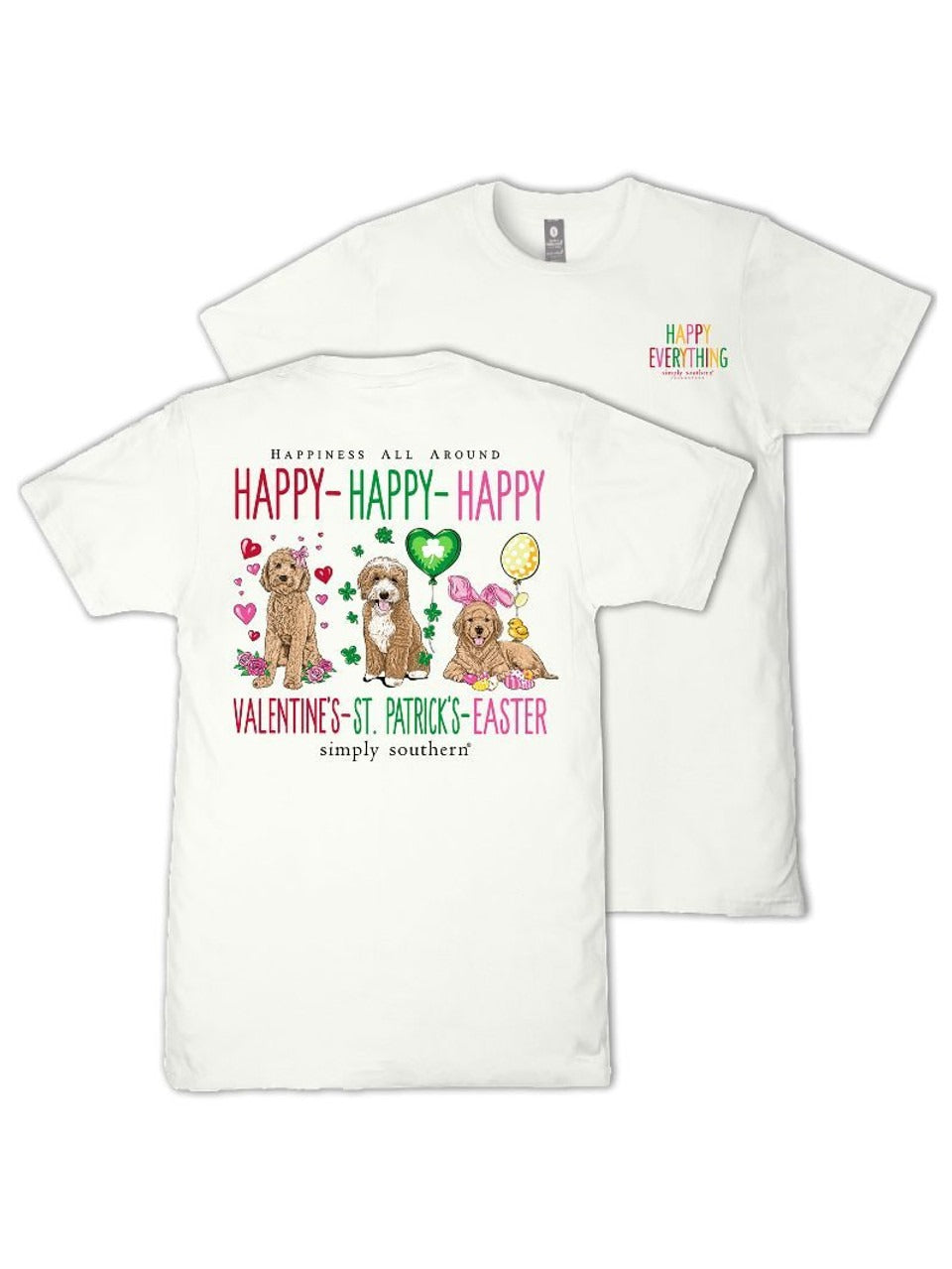 Simply Southern Xoxo Irish Easter Happy Dogs T-Shirt